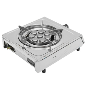 Réchaud à gaz portable à brûleur unique en acier inoxydable avec brûleur en fonte, cuisinière GPL/GN à <span class=keywords><strong>chauffage</strong></span> rapide pour camping-car, extérieur et usage domestique - Product Image 4