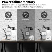 SIXWGH Argentine IRAM Australie Prise intelligente WiFi 16A avec surveillance de la consommation et minuterie, compatible Tuya SmartLife Google Alexa Yandex Alice, pour la maison