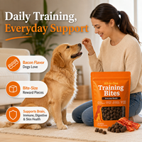 Friandises multifonctionnelles pour l'entraînement des chiens avec DHA, probiotiques et biotine – Formule tout-en-un pour la santé de la peau, du pelage et du cerveau – Sachet de 1 lb