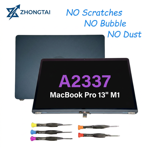 Display Screen Assembly Hot All 13 Inch Model LCD for Macbook Air 2020 M1 Screen A2337 Silver/GrayStarlight/Midnight