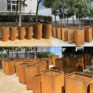 <span class=keywords><strong>Fioriera</strong></span> in Acciaio Corten su Misura, Vaso Quadrato in Metallo Arrugginito <span class=keywords><strong>per</strong></span> Uso Interno/Esterno, Vasi <span class=keywords><strong>per</strong></span> <span class=keywords><strong>Fiori</strong></span> e Piante - Product Image 6