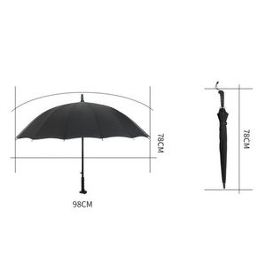 Customizable Advertising Logo 16-Rib Extra Thick and <b>Large</b> Windproof Golf <b>Umbrella</b> With Straight Long Handle - Product Image 5