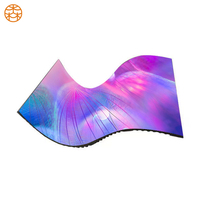 Écran LED flexible d'intérieur en couleur pleine P1.2 P1.5 P1.8 pour exposition, salon professionnel, colonne cylindrique, cercle, mur vidéo LED, centre commercial