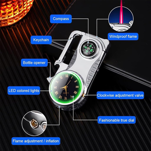 Wholesale Custom Logo <b>Windproof</b> <b>Lighter</b> Bottle Opener Keychain Multi-function <b>Lighter</b> <b>Windproof</b> Inflatable Watch Torch <b>Lighter</b> - Product Image 5