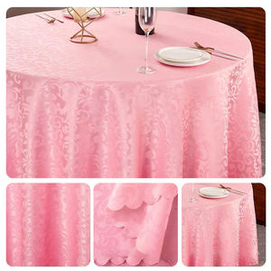Custom 190GSM Polyester Knitted Spandex Washable Round <b>Table</b> <b>Cover</b> for Hotel Weddings Events - Product Image 6