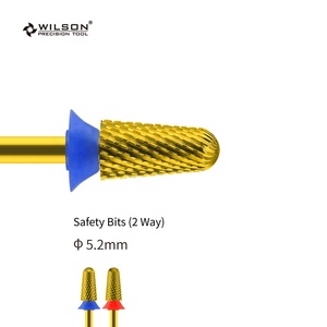 5.2mm an toàn Bits-2 cách tin lớp phủ hai chiều xoay Carbide bit cho hiệu suất tuyệt vời với Máy làm móng tay an toàn BUR - Product Image 1