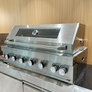 Barbacoa de cocina al aire libre de <span class=keywords><strong>gas</strong></span> natural y propano de acero inoxidable de primera calidad, parrilla de <span class=keywords><strong>gas</strong></span> integrada con LED - Product Image 5