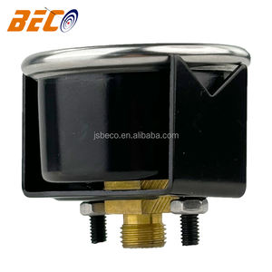 <span class=keywords><strong>Beco</strong></span> Fábrica Venda Direta 40MM bar <span class=keywords><strong>Pressure</strong></span> <span class=keywords><strong>Gauge</strong></span> Caixa De Aço Preto Com U Braçadeira 1/8 Rosca Manômetro 100psi - Product Image 3