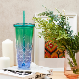 แก้วสแตนเลสพร้อมหลอดพลาสติกแบบใช้ซ้ำได้ - Product Image 5