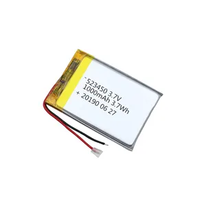 En gros 523450 Chine 1000mAh Lithium Polymère Batterie