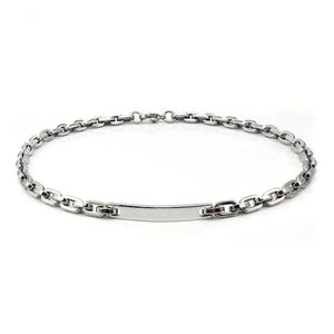 تخصيص Engravable الليزر قلادة مجوهرات مع معرف محفورة بسيطة المختنق رابط للرجال/النساء هدية - Product Image 1