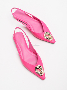 2201 da donna Comfort sandali <span class=keywords><strong>con</strong></span> slingback per scarpe basse da donna a punta <span class=keywords><strong>con</strong></span> <span class=keywords><strong>fibbia</strong></span> in metallo autunno <span class=keywords><strong>mocassini</strong></span> piatti Slip-On - Product Image 5