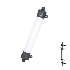 UPVC CPVC 소재 필터 UF 멤브레인 케이스가있는 200MM 한외 여과 멤브레인 쉘