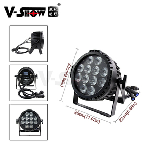 Vshow pw1206 ngoài trời dẫn ánh sáng lịch thi đấu mệnh IP65 không thấm nước dẫn mệnh lon DJ đèn với 12pcs 18W rgbaw UV 6in1 <span class=keywords><strong>LED</strong></span> - Product Image 4