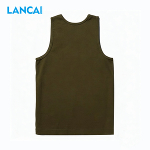 Mens Tank Tops Custom Factory Cotton <b>Blend</b> Causal Summer Gym Fit Tank Tops Custom Printing Vest for Manufacturer - Product Image 3