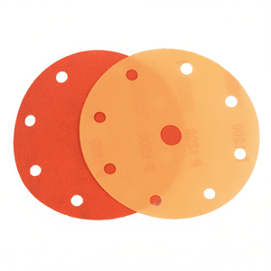 Discos de lija de grano 220 con soporte de película para pulir madera y metal - Product Image 2