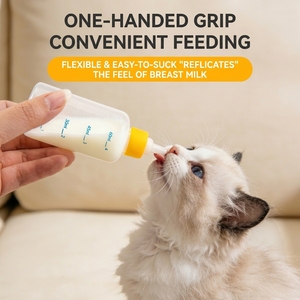 Set de Biberones de Silicona para Mascotas, Biberón Anti-Asfixia para Cachorros y Gatitos, Suministros al por Mayor para Alimentación Universal de Mascotas - Product Image 2