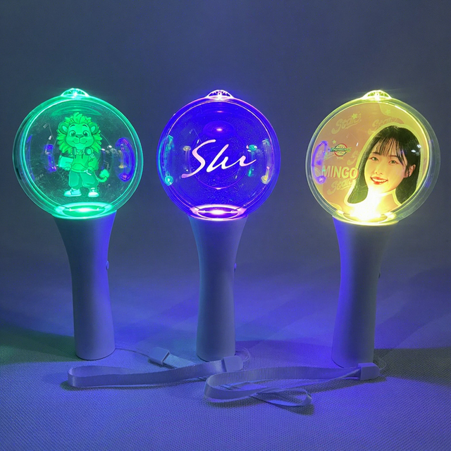 STARSHINING K-POP Idol OEM Customized LOGO Acrylic Central Control LED Glow Light Stick for Events Concert