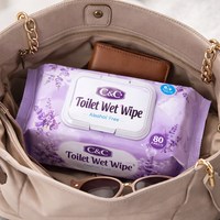 Lingettes jetables extra larges hypoallergéniques à base de plantes, papier toilette humide pour adultes