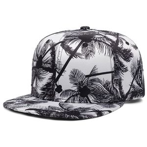 Yüksek kalite 6 Panel çiçek baskı Snapback kap toptan özel Logo erkek kadın Hip Hop Gorras düz fatura tropikal çizgili - Product Image 4