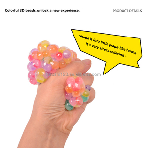 Creative Prank Bead Grape <b>Ball</b> TPR <b>Squeeze</b> Toy Soft Squishy Stress Relief Fidget Toy Anxiety Relief for Kids Adults - Product Image 4