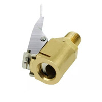 Jauge de pression de gonflage 6cm débit ouvert outil à main droit mandrin à Air en laiton mandrin de pneu avec pince de verrouillage mandrin de pneu pour pneu