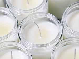 Calm Women - Paquete de 4 Velas Aromáticas de Cera de Soja con Cristales de Amatista, Cuarzo Rosa y Lapislázuli - 28 oz para Aromatizar el Hogar - Product Image 4