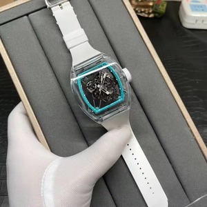El Nuevo Reloj Deportivo Más Vendido 3501 con Caja Transparente de Cristal en Forma de Barril para Hombre, es un Reloj de Pulsera Mecánico Automático - Product Image 4