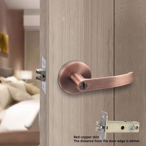 JOYLIFE-Cerradura de puerta de privacidad de cobre café bronce, sin llave, manija de baño, cerradura de paso de celda única para hoteles, 3 años de garantía - Product Image 6