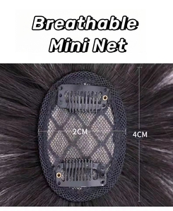 Dài Thẳng Tổng Hợp Hairpieces Với Bangs Đen Nâu Vô Hình Bìa Nữ Nhân Tạo Tóc Đầu Không Khí Bangs Set Bìa - Product Image 4