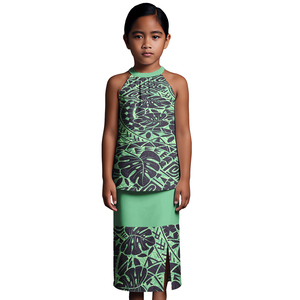 Abito Tradizionale Personalizzato per Bambine, Abbigliamento Tribale Polinesiano, Elegante Vestito alla Moda Samoano Puletasi Set di 2 Pezzi - Product Image 3