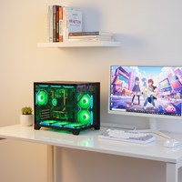 PCOOLING vente en gros nouveau style Atx étui haute qualité PC de jeu ordinateur de bureau châssis de jeu étui pour PC Atx
