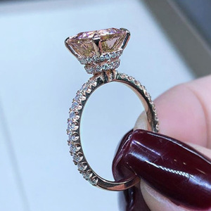 Bague élégante en pierre pavée pour femmes, style nuptial, bijoux de doigt à la mode - Product Image 2