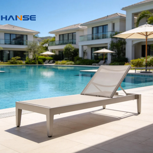 Lettino Prendisole <span class=keywords><strong>da</strong></span> Esterno in Alluminio di Lusso, Design Moderno, Resistente ai Raggi UV, Costruzione Durevole, Ecologico - Product Image 1