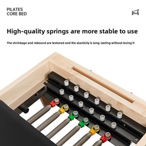 Ensemble de cinq pièces pour lit de Pilates, équipement de fitness et de musculation à <span class=keywords><strong>domicile</strong></span>, couleur de cuir personnalisée - Product Image 2