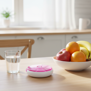 Marca personalizada de plástico dentro Visible ronda caja de <span class=keywords><strong>7</strong></span> días píldora organizador semanal de molino de viento de pastillero - Product Image 2