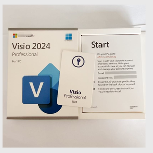 <span class=keywords><strong>Visio</strong></span> 2024 Pro Retail Box Schlüsselkarte Lizenz MS <span class=keywords><strong>Visio</strong></span> Professional 2021/2024 Gebundene Lizenz Lebenslange Online-Aktivierung <span class=keywords><strong>PC</strong></span> auf Lager - Product Image 1