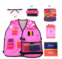 Chaleco Táctico Ajustable Elite 2025 para Niños, Kit para la Serie Nerf, Chaleco de Juguete con Balas Suaves para Niños y Niñas