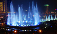 Fuente de Agua Flotante con Luces LED de Colores para Estanques