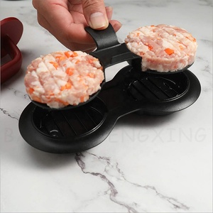Prensa Manual de plástico para hamburguesas rellenas, 2 en 1, gran oferta - Product Image 3