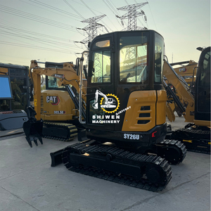 Miniexcavadora SANY SY26U de cola cero, maquinaria de movimiento de tierras, excavadora de segunda mano para construcción, SANY SY26 SY35 SY55 SY60 con orugas de goma - Product Image 4