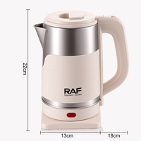Bouilloire électrique domestique R.7324 avec base rotative à 360 degrés pour hôtel