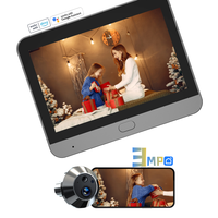 Tuya akıllı hareket algılama Alexa Google ses kontrolü 1080P HD Peephole kapı zili kamera Wifi kablosuz tiwireless inalámbrico Webcam