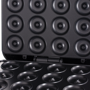 Pemanggang Listrik Rumah Tangga, Alat Panggang Panini Anti Lengket untuk Sandwich Sarapan Keju Panggang, Pembuat Wafel 16 Lubang - Product Image 5