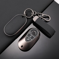 Housse de protection pour clé de voiture en cuir TPU souple pour Mercedes Benz E300l C260l A200l C200l GLC GLA GLB220 Accessoires automobiles