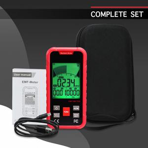 Détecteur de rayonnement EMF professionnel 3-en-1, mesureur de champ électrique et magnétique AC et RF, testeur rechargeable pour bureau, école, maison - Product Image 3