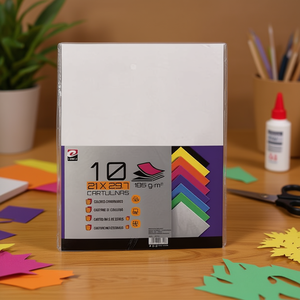 CARTULINA A4 10 HOJAS 185 G/M2 COLORIDA PARA ARTESANIA - Product Image 2
