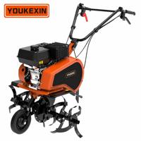 Cultivadora Manual a Gasolina YKX con Transmisión por Correa, Mini Cultivadora Rotativa Profesional para Agricultura, para Aflojar la Tierra