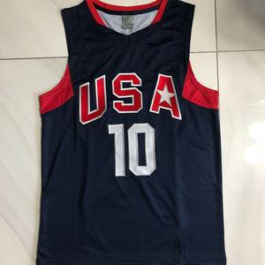 批发便宜的10号布莱恩特篮球运动衫透气聚酯网快干大尺寸运动衫加大码印花 - Product Image 1