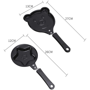 Sartén antiadherente para freír huevos, Mini sartén en forma de rana, oso, corazón, forma personalizada, alta calidad - Product Image 2